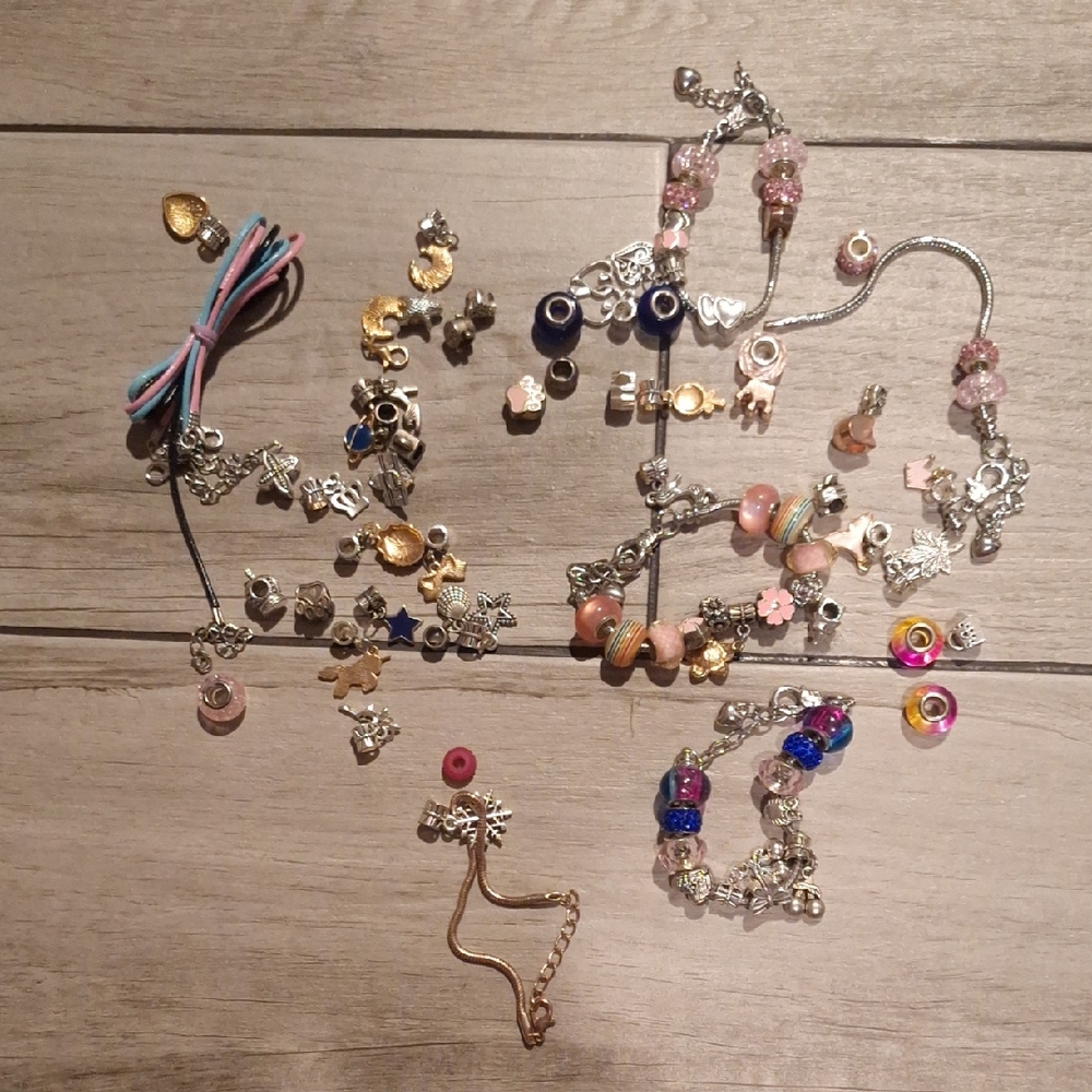 🍁Colorful Charm Bracelet Beading Craft Set 🐬
